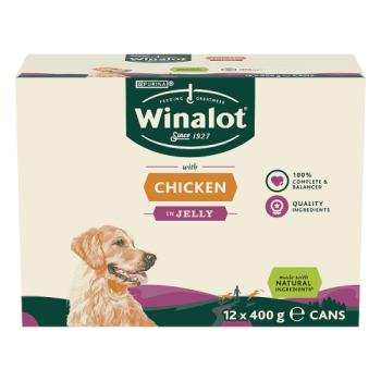 WINALOT Classics Mixed in Jelly Chicken Wet Dog Food 12x400g