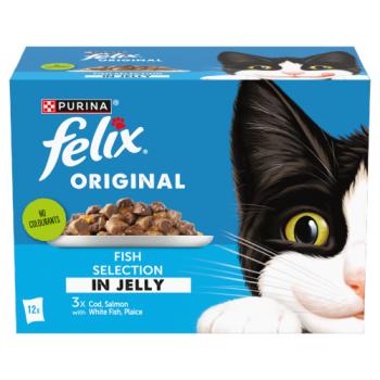 FELIX Original Fish Selection in Jelly Wet Cat Food 12x85g