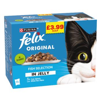 Felix Original Fish Selection in Jelly 12 x 85g (1.02kg)