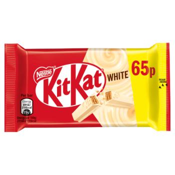 KitKat 4 Finger White Biscuit Bar 41.5g PMP 65p