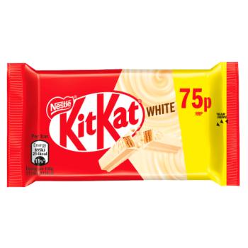 KitKat 4 Finger White Biscuit Bar 41.5g PMP 75p