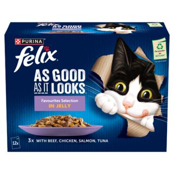 FELIX As Good As it Looks Favourites Selection Wet Cat Food 12x85g