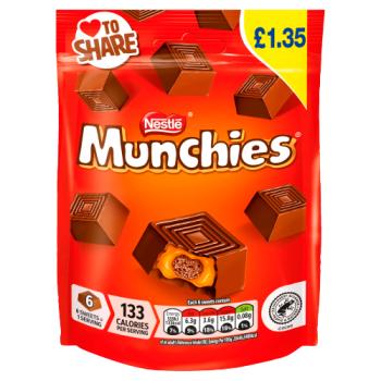 Munchies Milk Chocolate & Caramel Share Bag 81g PMP £1.35