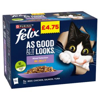 Felix As Good as it Looks Favourites Selection in Jelly 12 x 85g (1.02 kg)