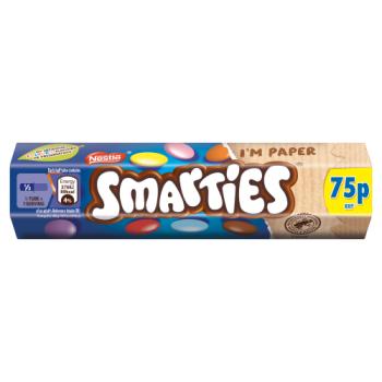Smarties Milk Chocolate Tube 38g PMP 75p