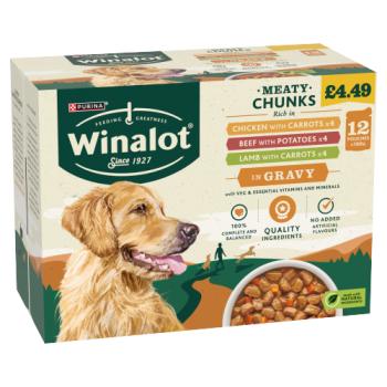 Winalot Meaty Chunks in Gravy 12 x 100g (1.2kg)