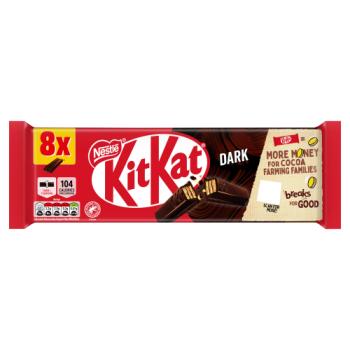 KitKat 2 Finger Dark Bars 8 x 20.7g (165.6g)