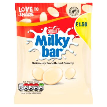 Milkybar Giant Buttons White Chocolate Sharing Bag 85g PMP £1.50