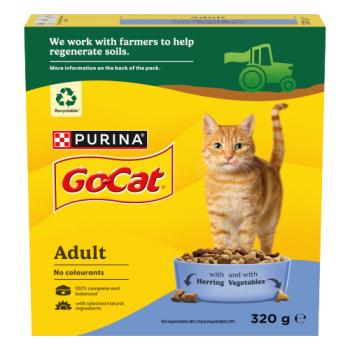 GO-CAT Herring with Vegetables Dry Cat Food 320g