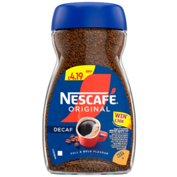 Nescafe Original Decaf Instant Coffee 95g PMP £4.19 