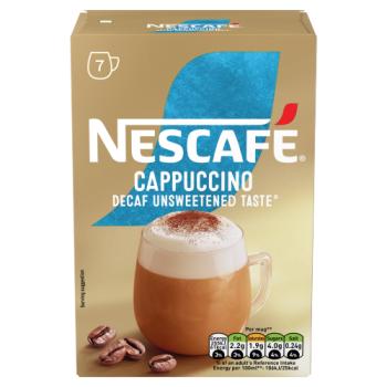 Nescafe Cappuccino Decaf Unsweetened Taste 7 x 15g (105g)