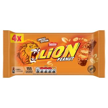 Lion Limited Edition Peanut Bars 4 x 31g (124g)
