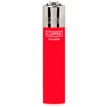 Clipper Solid Colour Silver Top Lighter (Colour May Vary) 