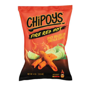 Chipoys Fire Red Hot Tortilla Chips 113g 