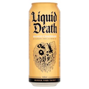 Liquid Death Mango Chainsaw Flavoured Sparkling Water 500ml