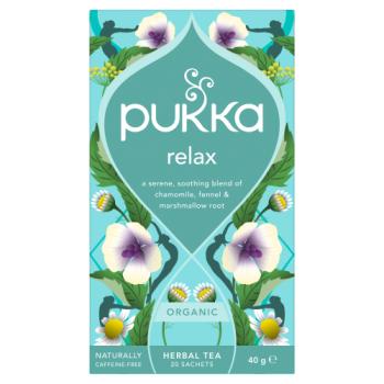 Pukka 20 Relax Organic Herbal Tea Sachets 40g