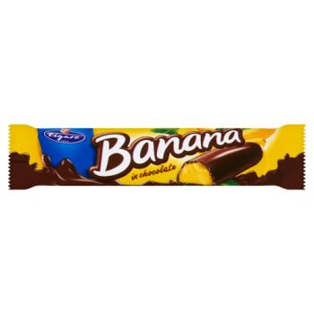 Figaro Foam Banana Jelly Coated in Chocolate 25 g