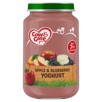 Cow & Gate Apple & Blueberry Yoghurt Jar 200g