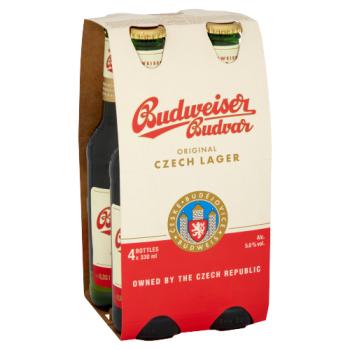 Budweiser Budvar Original Czech Lager 4 x 330ml