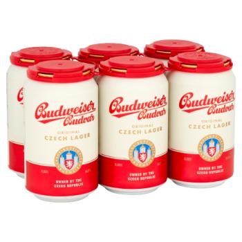 Budvar Budweiser 6pk Can