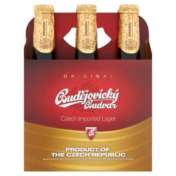 Budejovicky Budvar Original Czech Imported Lager 6 x 330ml