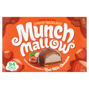 Munchmallow 6 Choco Hazelnut Tea Cakes 128g