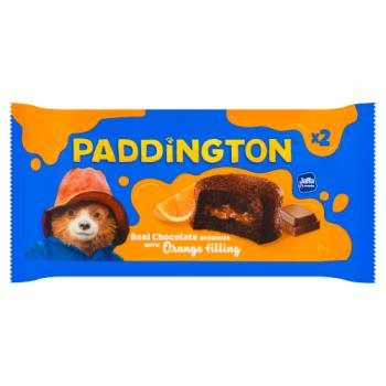 Paddington Real Chocolate Brownies with Orange Filling 75g