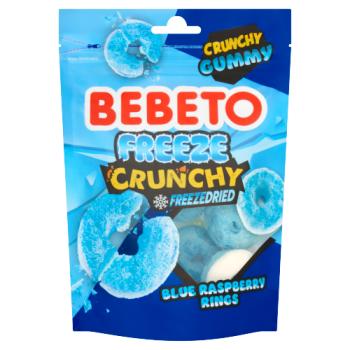 Bebeto Freeze Crunchy Freezedried Blue Raspberry Rings 35g