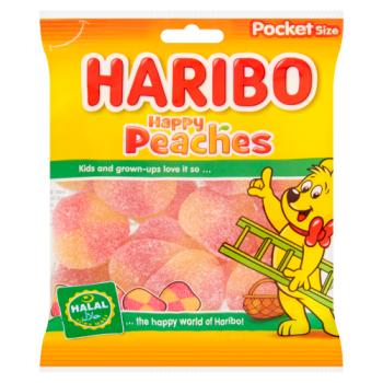 HARIBO Halal Happy Peaches Bag 100g