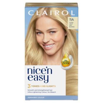 Clairol Nice'n Easy Permanent Hair Dye, 11A Ultra Light Ash Blonde