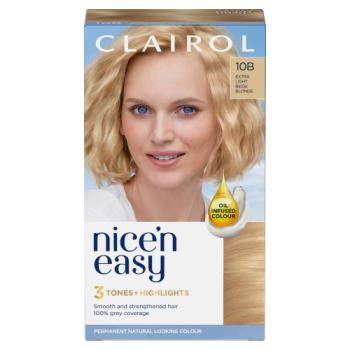 Clairol Nice'n Easy Permanent Hair Dye, 10B Extra Light Beige Blonde