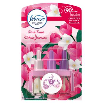Febreze 3Volution Air Freshener Plug In Refill Pink Tulips & White Jasmine 20ml