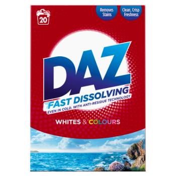 DAZ Washing Powder 1.2 kg 20 Washes, Whites & Colours