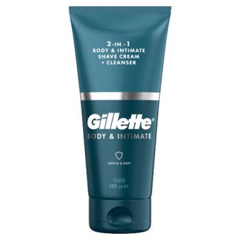 Gillette Intimate Pubic Shave Cream + Cleanser, Formulated for Pubic Hair, with Aloe (150ml)