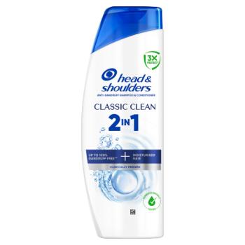 Head & Shoulders Classic Clean 2in1 Anti-Dandruff Shampoo and Conditioner 330ml. Dandruff Free Hair