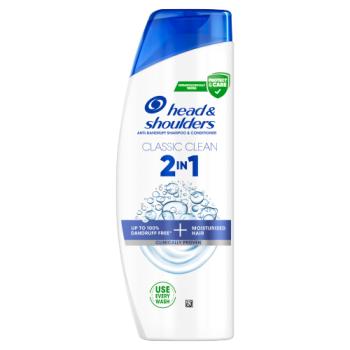 Head & Shoulders Classic Clean 2in1 Anti Dandruff Shampoo 250ml, Refreshing Clean Scent