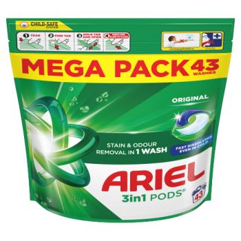 Ariel 3in1 PODS®, Washing Liquid Capsules 43 Washes
