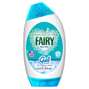 Fairy Non Bio Detergent Gel, 26 Washes 858ml, Sensitive skin