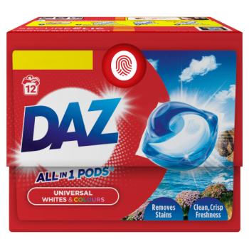 Daz All in 1 Pods Washing Capsules 12 Washes