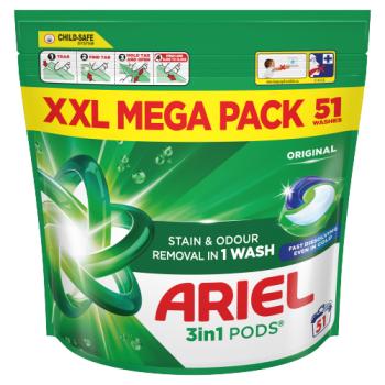 Ariel 3in1 PODS®, Washing Liquid Capsules 51 Washes