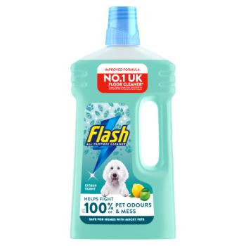 Flash Liquid Cleaner For Pet Lovers Floor Cleaning &  Odour Removal 1L