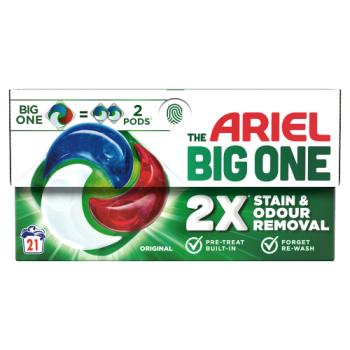 Ariel The Big One PODS, Washing Liquid Capsules 21 Washes, Original