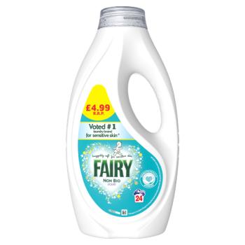 Fairy Non Bio Liquid Detergent,24 Washes 744 ML, Sensitive skin