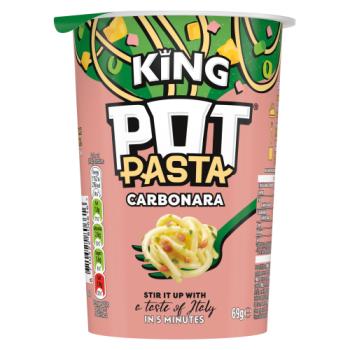 Pot Pasta King Instant Hot Snack Creamy Carbonara 69g 
