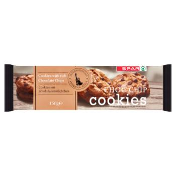 SPAR Internationals American Style Choc Chip Cookies 150g