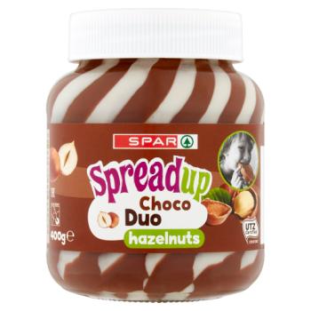 SPAR Spread Up Choco Duo Hazelnuts 400g