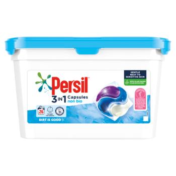 Persil 3 in 1 Non Bio Laundry Washing Capsules 100% 26 Wash