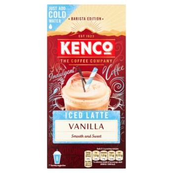 Kenco Iced Latte Vanilla Instant Coffee Sachets X8