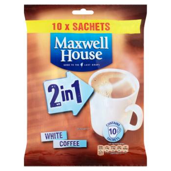 Maxwell House 2 in 1 White Coffee x10