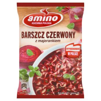 Amino Red Borscht Instant Noodles Soup with Marjoram 66g